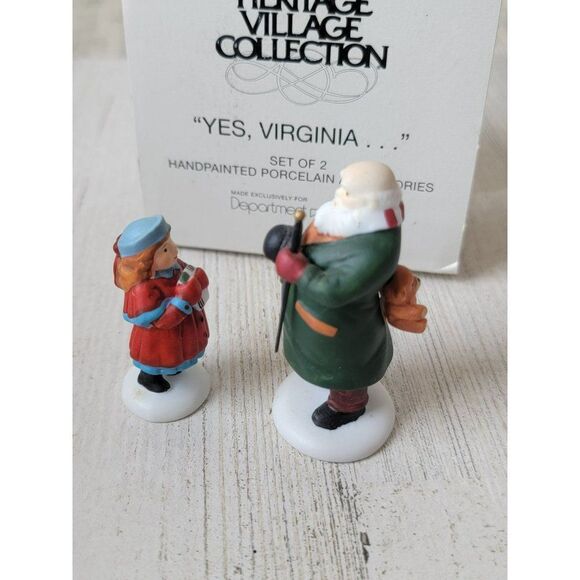Dept 56 58890 Yes, Virginia... village accessory xmas set - Picture 2 of 6